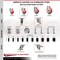 Service Caster 3.5 Inch 316SS Red Polyurethane Swivel 1-5/8 Inch Stem Caster Lock Brake, 2PK SS316TTLEX20S3514-PPUB-RED-2-S-2-158 - alternate 3